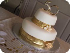 50th Wedding Anniversary Cake