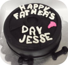 Father's Day Cake - Barbell Cake