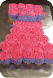 Princess Dress Cupcake Cake