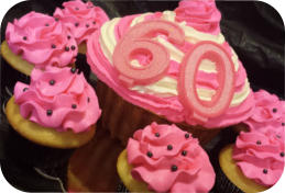 Giant Cupcake for 60th Birthday