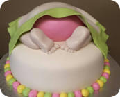 Baby Butt Baby Shower Cake
