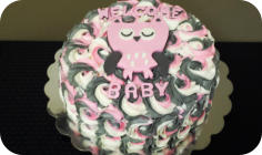 Owl Baby Shower Cake