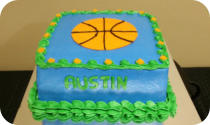 Basketball Birthday Cake  