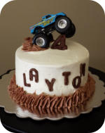 Monster Truck Birthday Cake