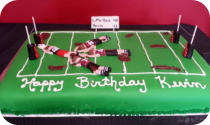 Rugby Birthday Cake  