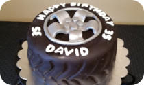 Tire Birthday Cake