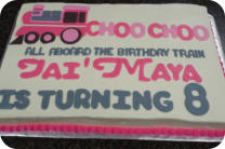 Train Birthday Cake