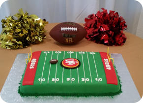 Football Field Cake