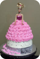Barbie Doll Birthday Cake