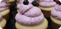 Vanilla Blueberry Cupcakes