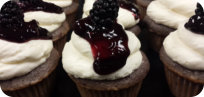 Blackberries-N-Cream Cupcakes